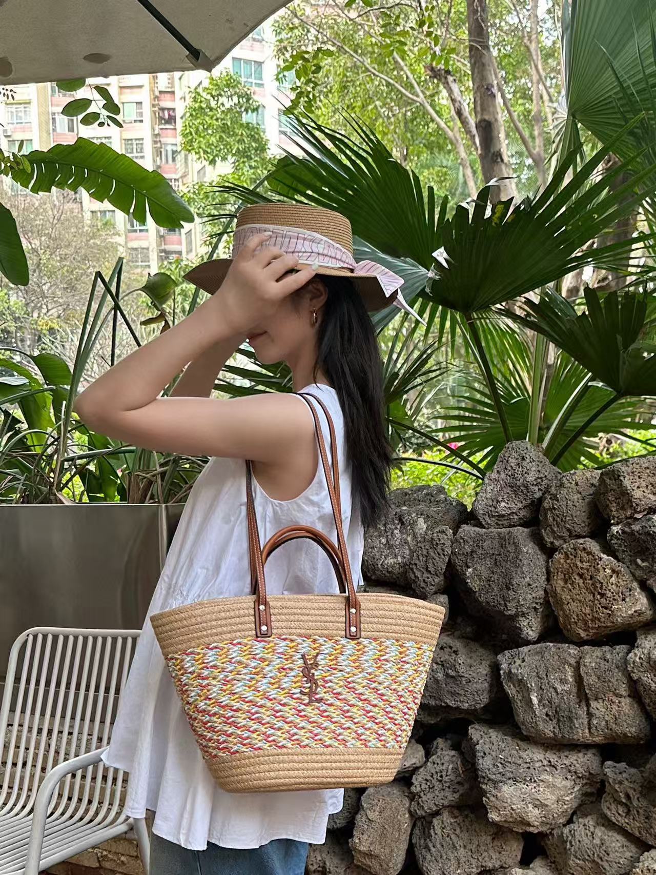 YSL ウーブンバッグ【 50％割引+送料無料】