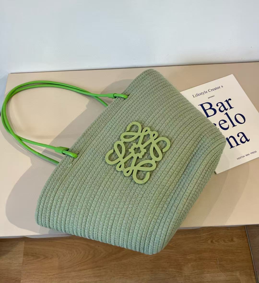 L0WEW ラフィア編みバッグ【 50％割引+送料無料】