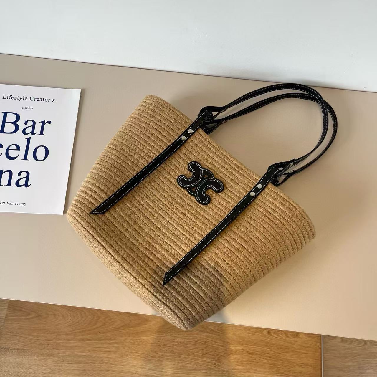 CEL1NE 凱旋門織りトートバッグ【 50％割引+送料無料】