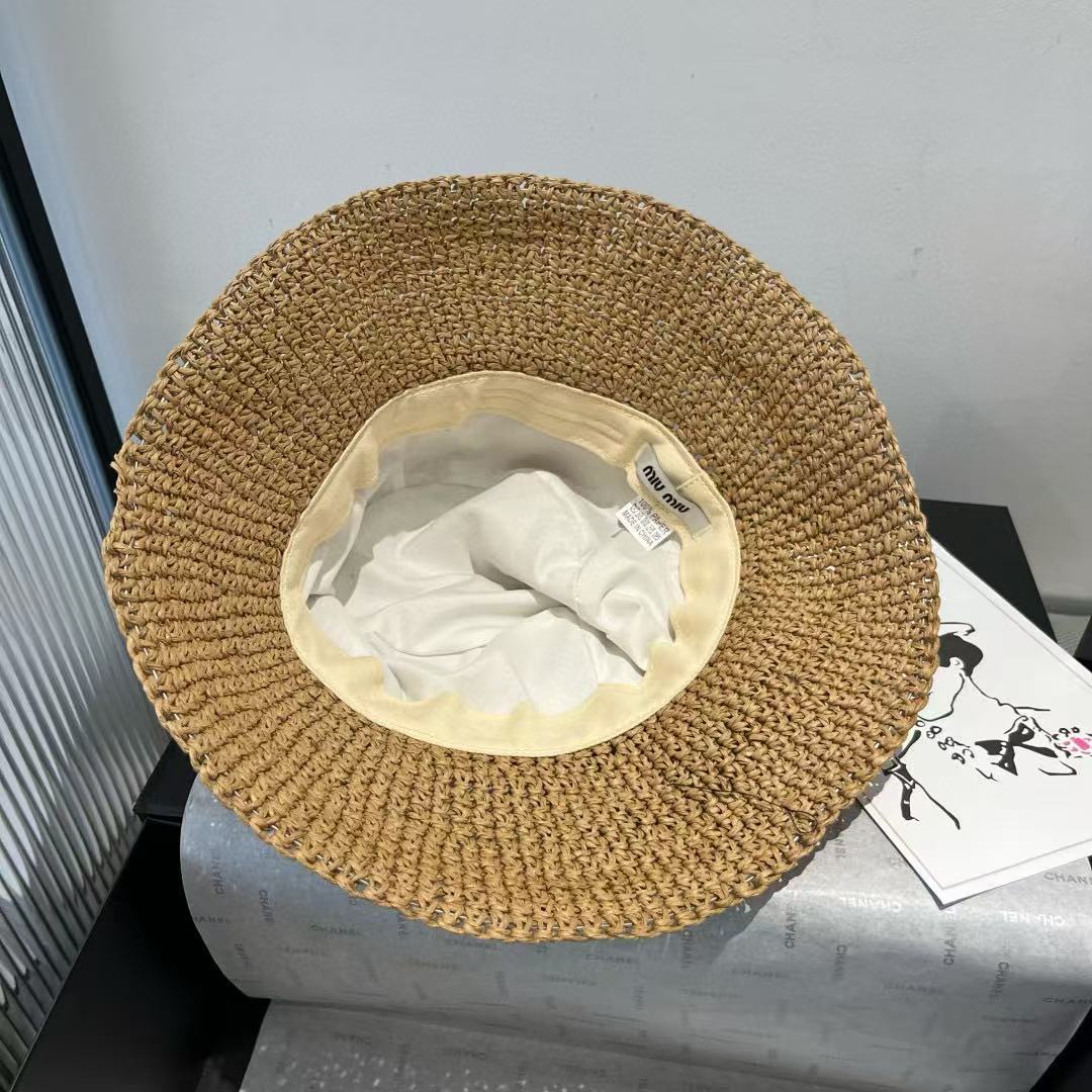 M1UM1U シンプル織りバケットハット【 50％割引+送料無料】