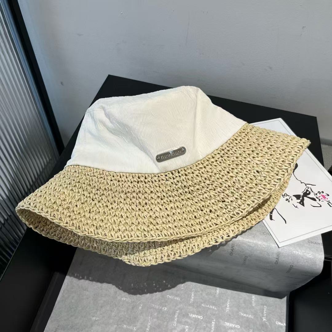 M1UM1U シンプル織りバケットハット【 50％割引+送料無料】