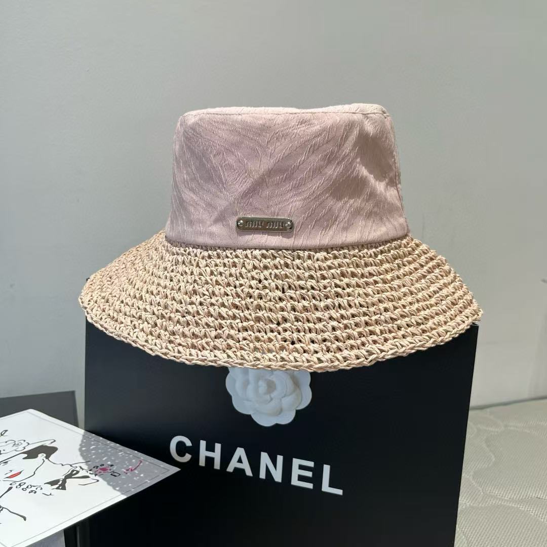 M1UM1U シンプル織りバケットハット【 50％割引+送料無料】