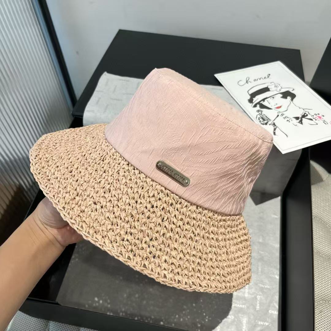 M1UM1U シンプル織りバケットハット【 50％割引+送料無料】