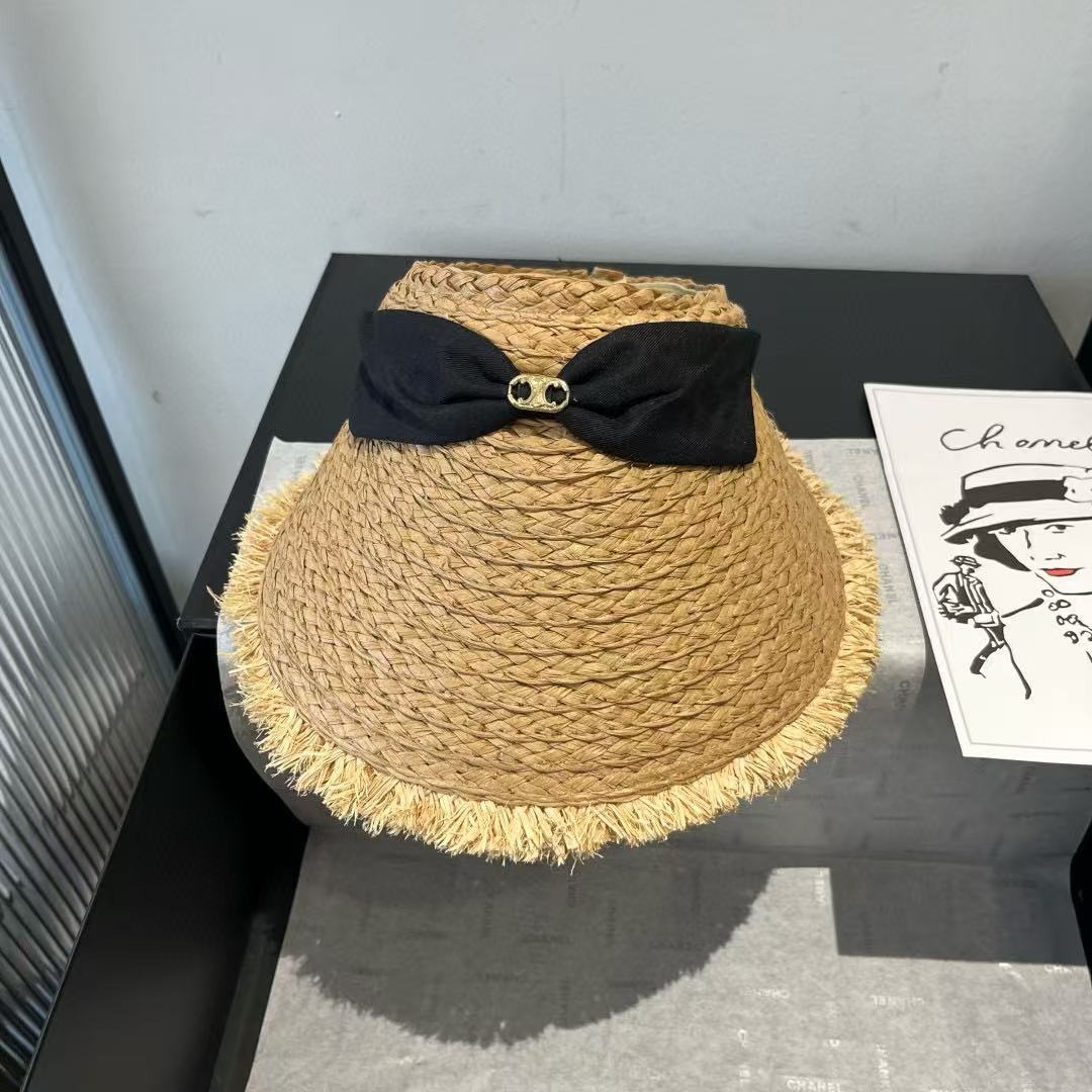 CHANE1 リボンサンハット【 50％割引+送料無料】