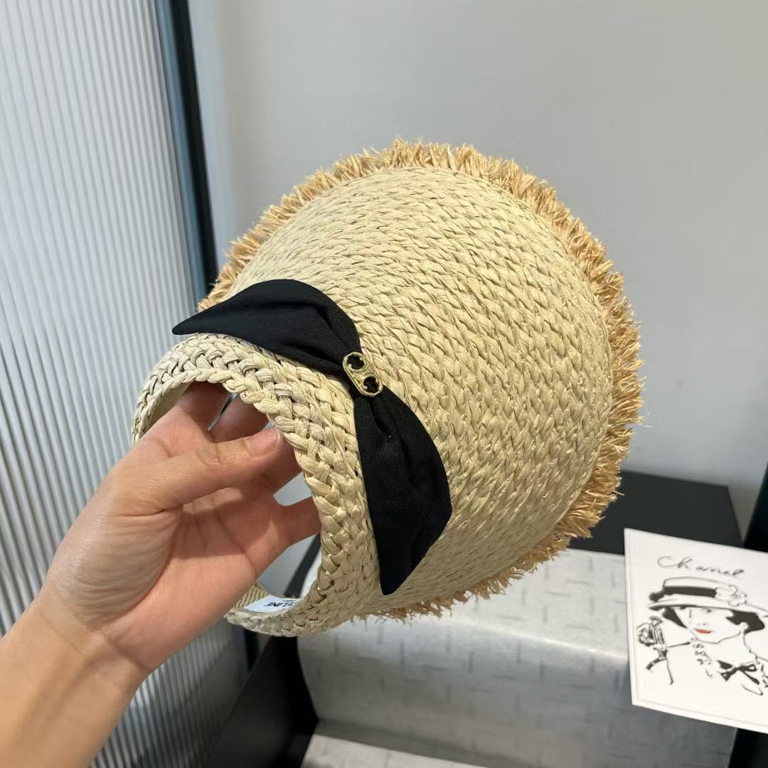 CHANE1 リボンサンハット【 50％割引+送料無料】