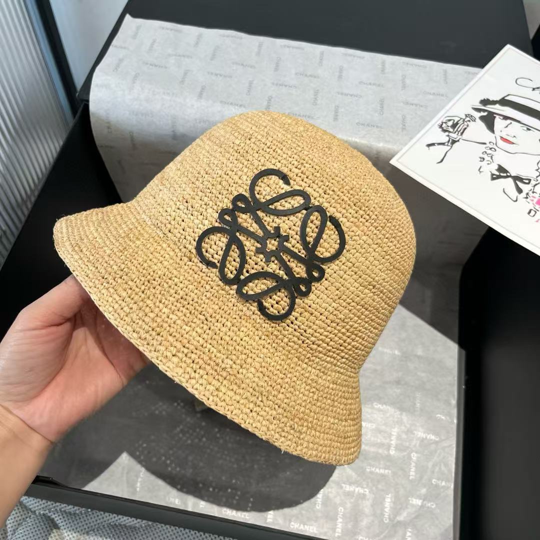 L0WEW 織りラフィアバケットハット【 50％割引+送料無料】