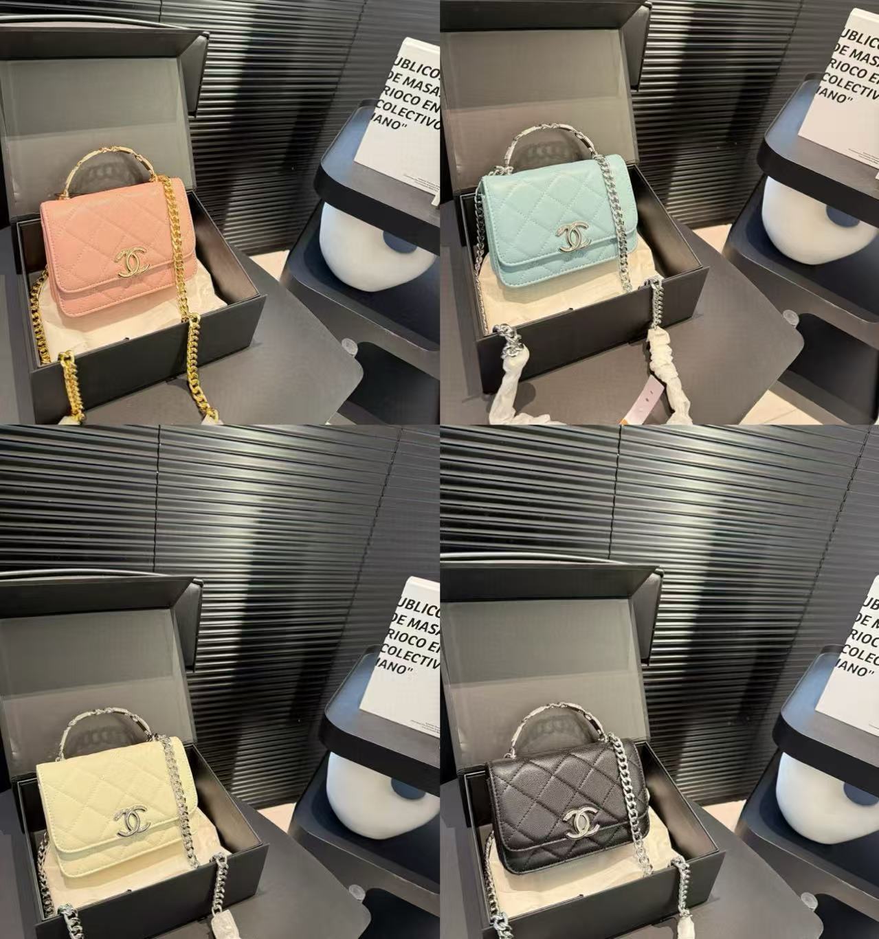 CHANE1 ダブルC チェーン ハンドバッグ【 50％割引+送料無料】