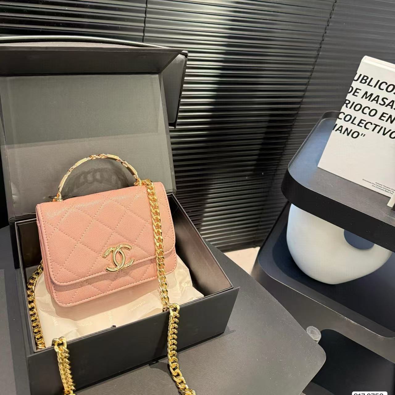 CHANE1 ダブルC チェーン ハンドバッグ【 50％割引+送料無料】