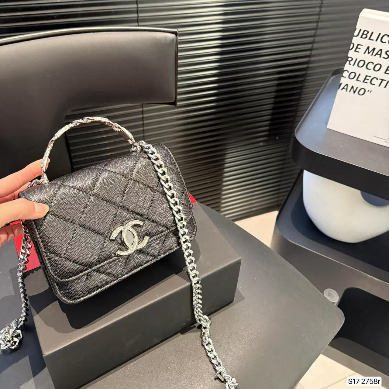 CHANE1 ダブルC チェーン ハンドバッグ【 50％割引+送料無料】