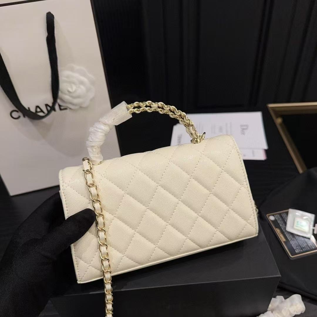 CHANE1 kellyハンドルチェーンバッグ【 50％割引+送料無料】