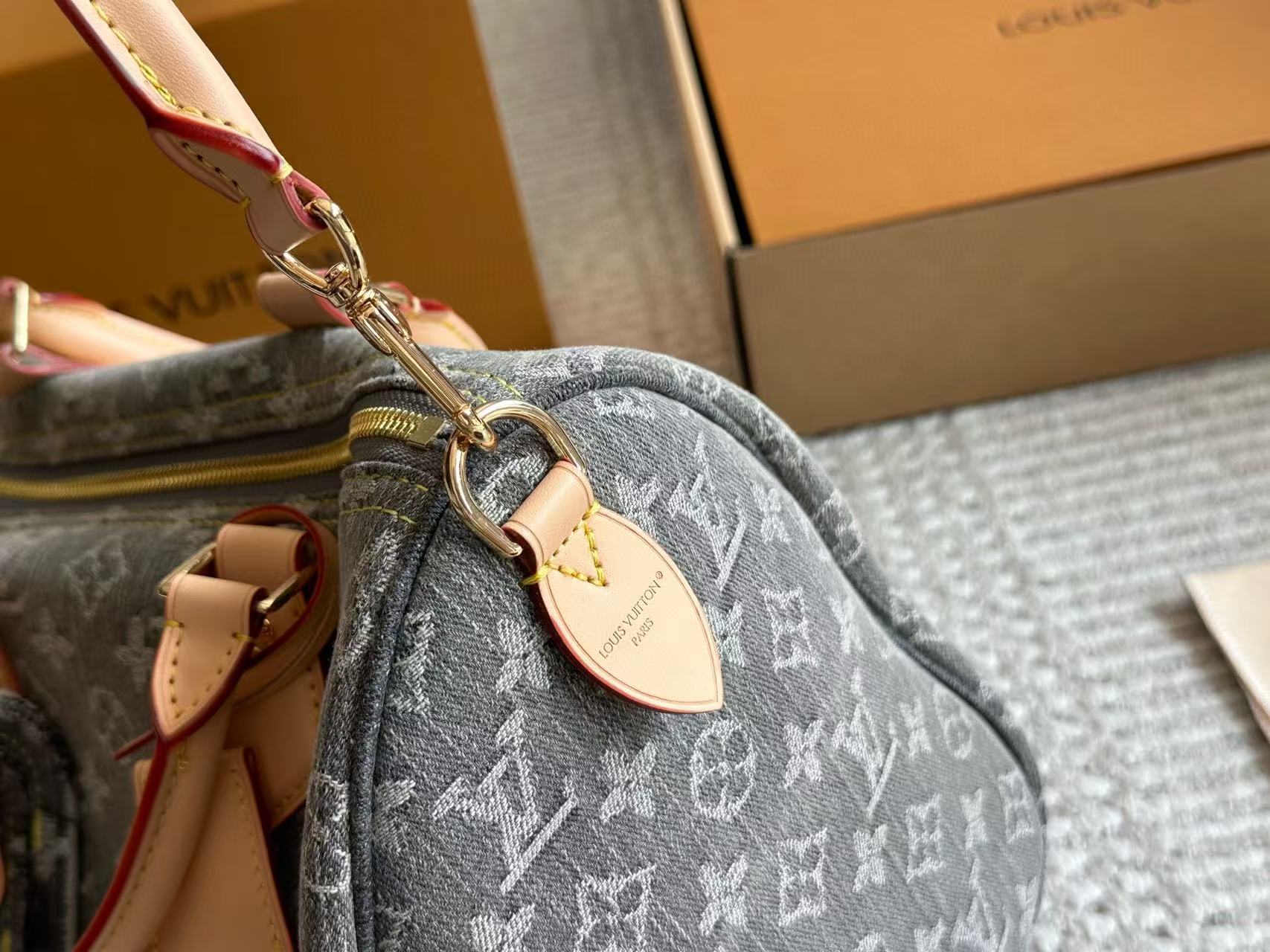 LVグレーデニムハンドバッグ【 50％割引+送料無料】