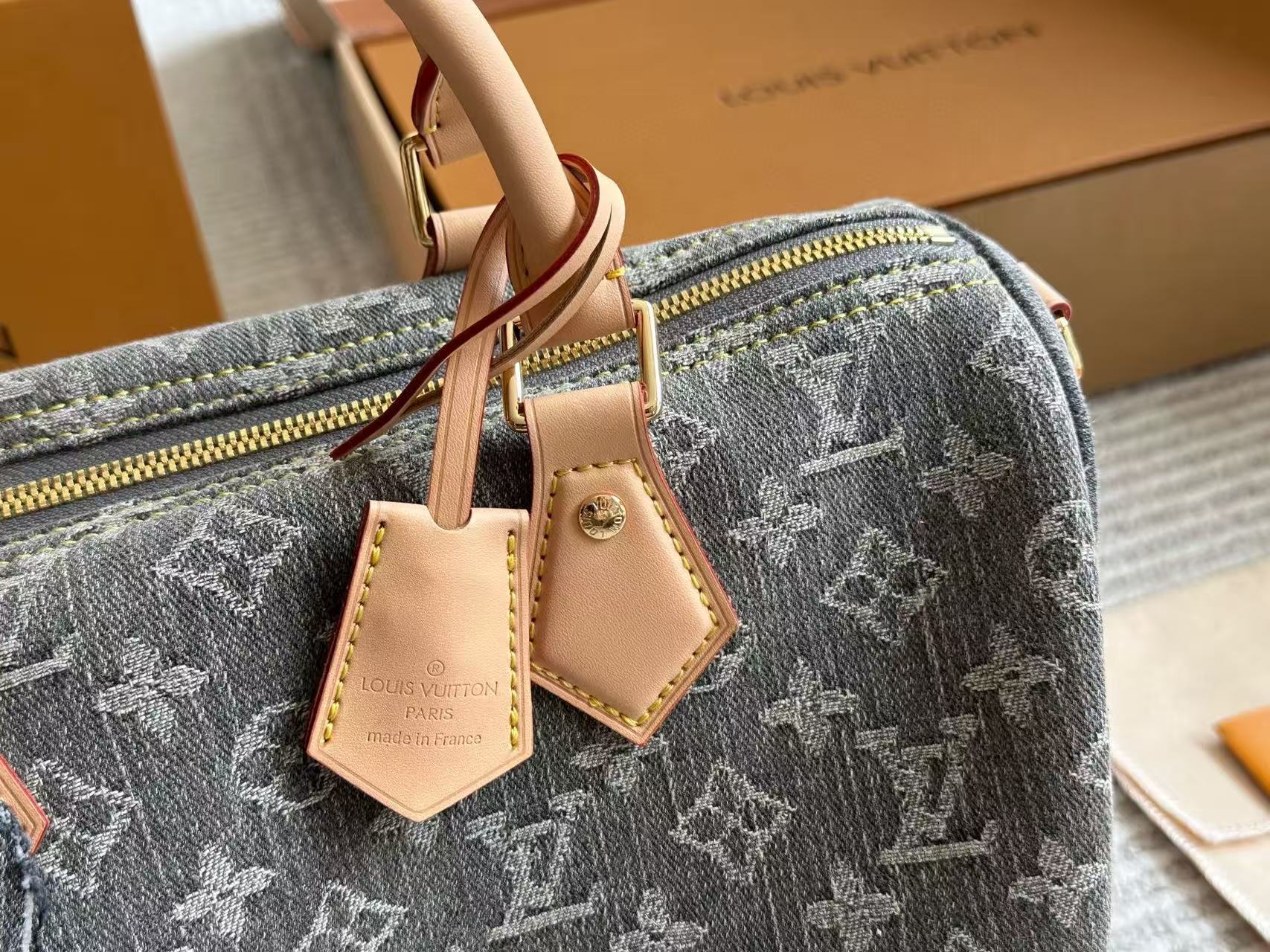 LVグレーデニムハンドバッグ【 50％割引+送料無料】