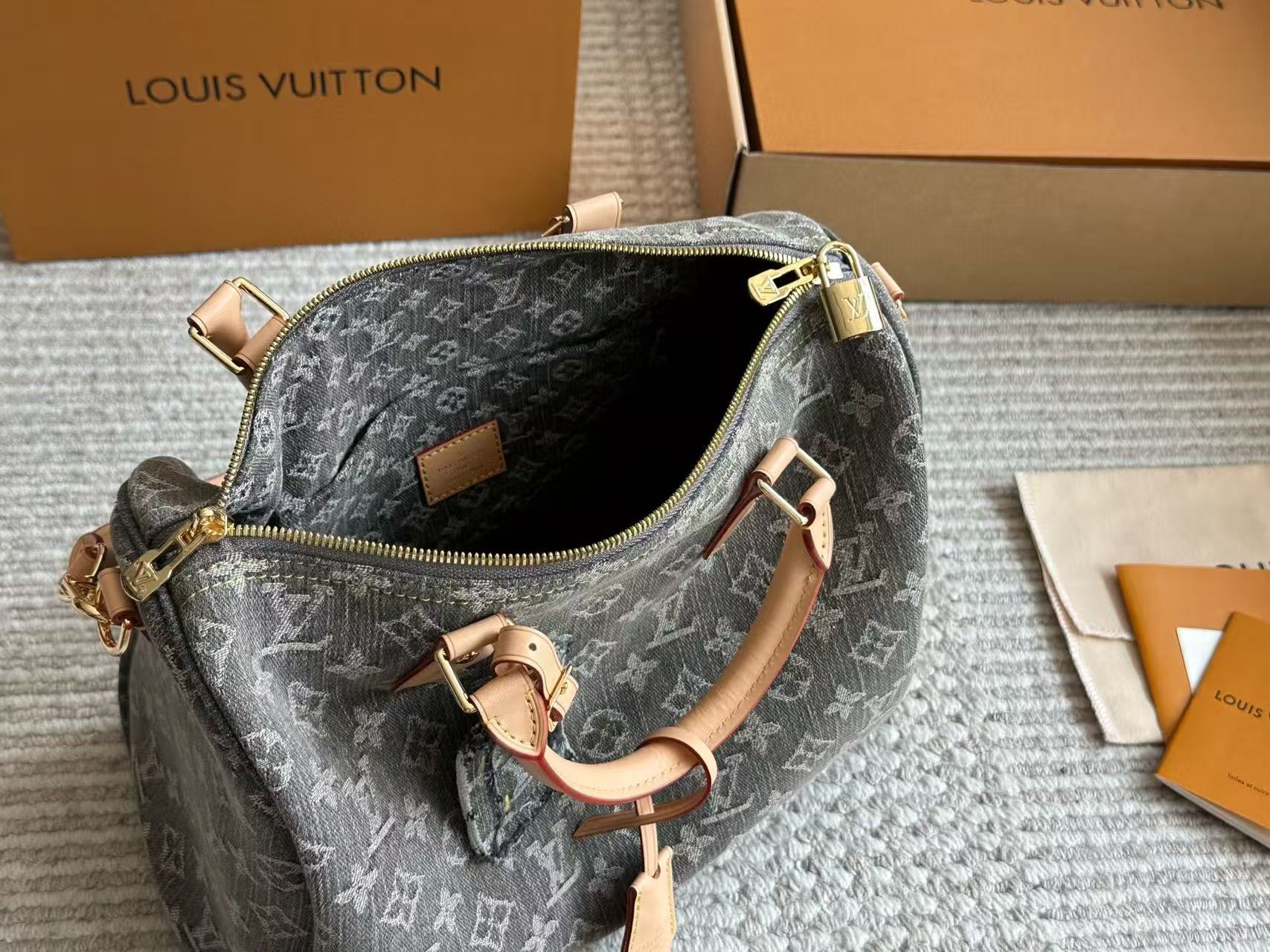 LVグレーデニムハンドバッグ【 50％割引+送料無料】