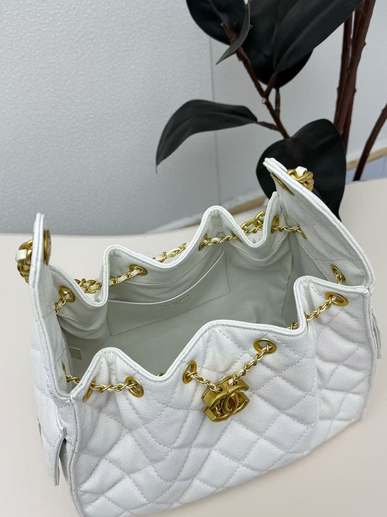 CHANE1 牛革バケットバッグ【 50％割引+送料無料】