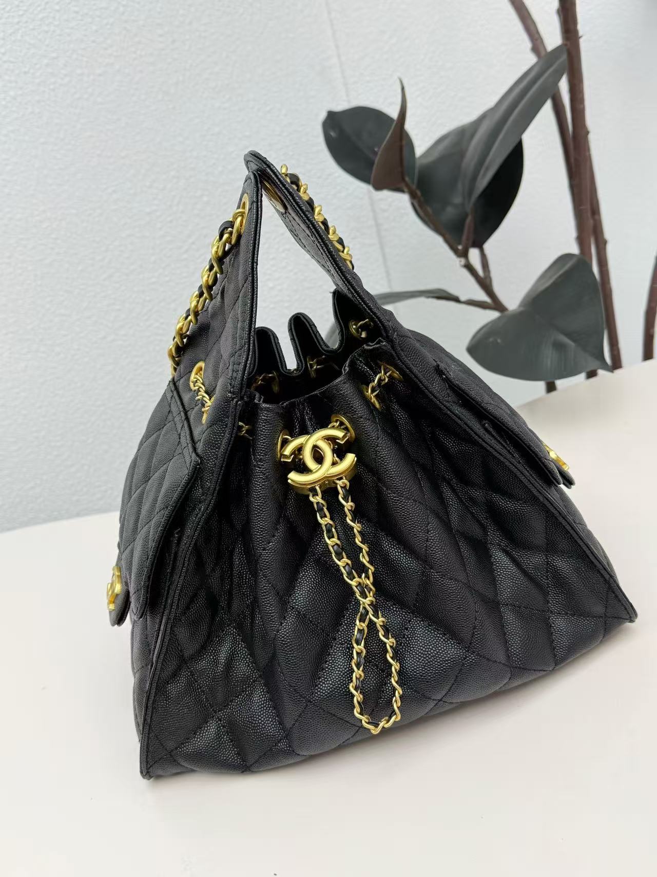 CHANE1 牛革バケットバッグ【 50％割引+送料無料】