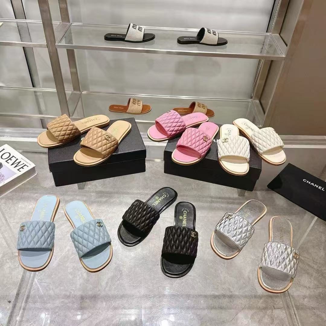 CHANE1 高品質ダブルCシープスキンスリッパ【50％割引+送料無料】