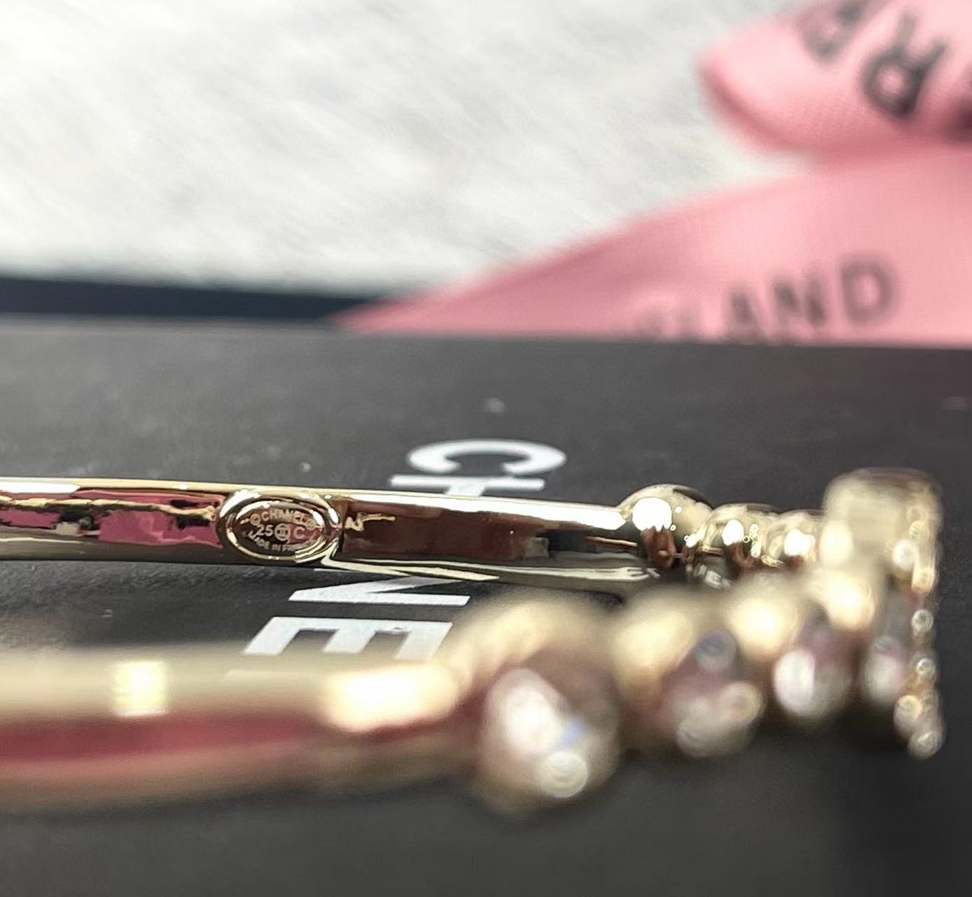 CHANE1 ダブルC ダイヤモンドブレスレット【 50％割引+送料無料】