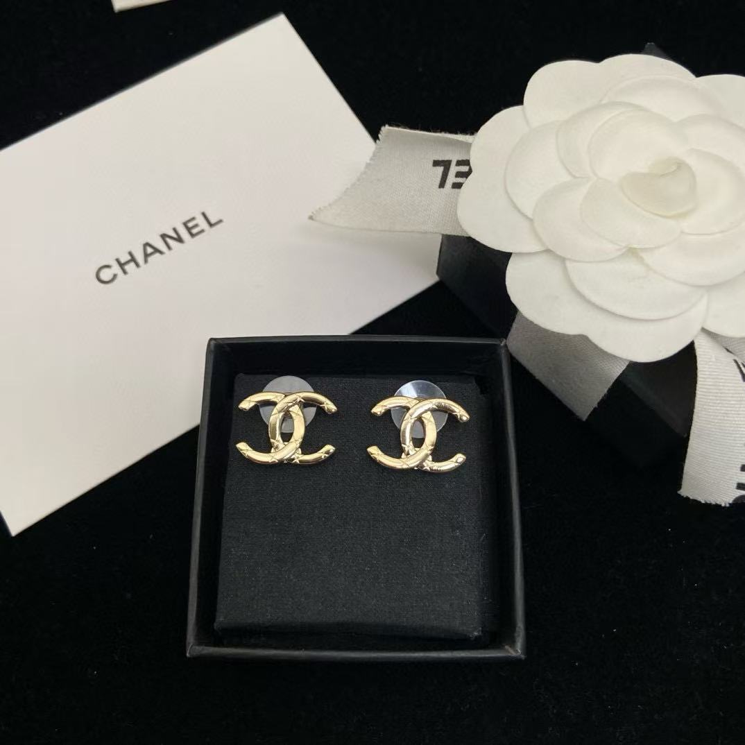 CHANE1 シンプルダブルCイヤリング【 50％割引+送料無料】