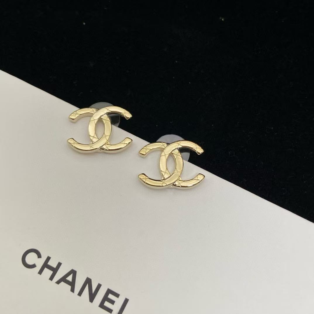 CHANE1 シンプルダブルCイヤリング【 50％割引+送料無料】