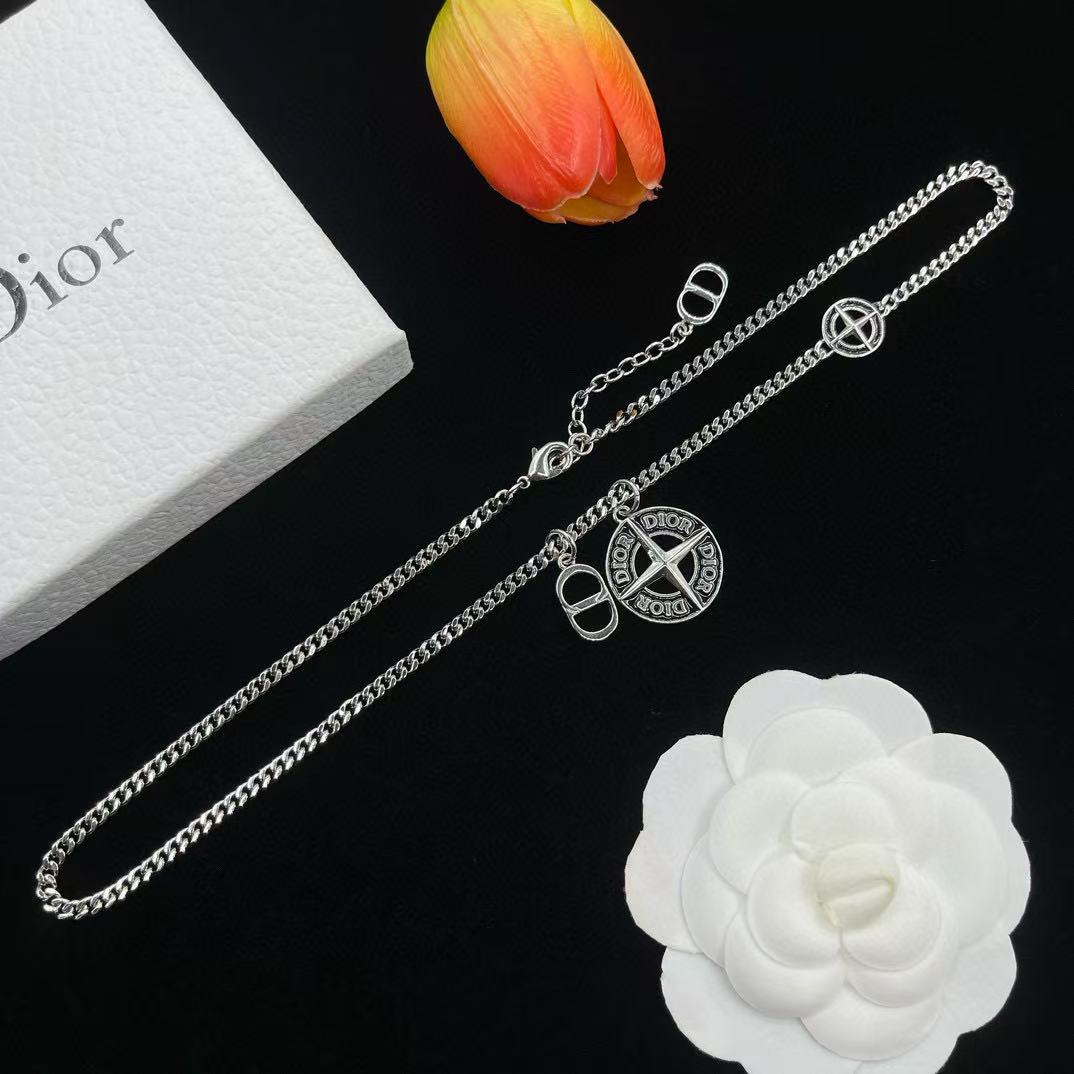 DI0R ラウンドクロスネックレス【 50％割引+送料無料】