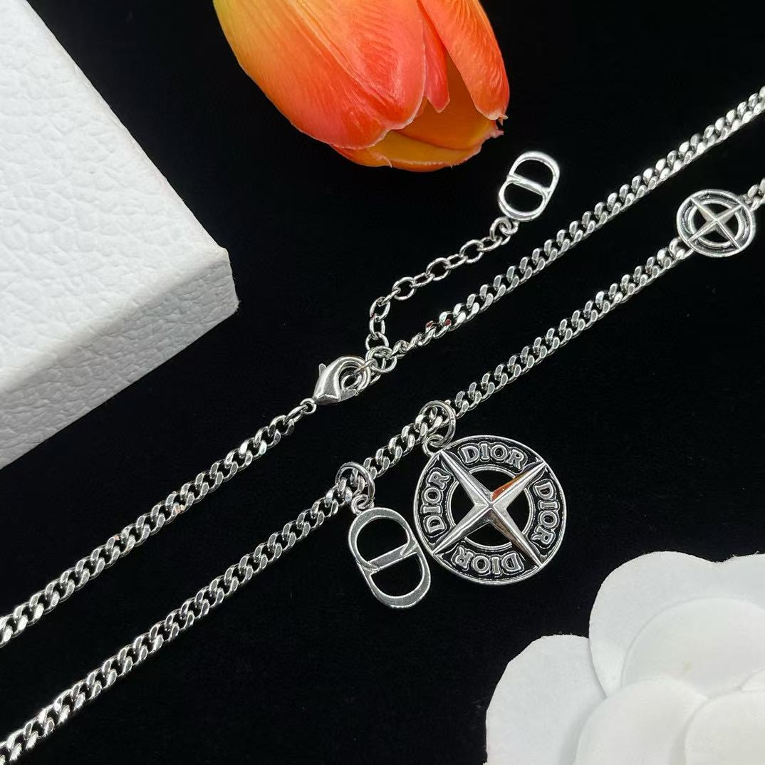 DI0R ラウンドクロスネックレス【 50％割引+送料無料】