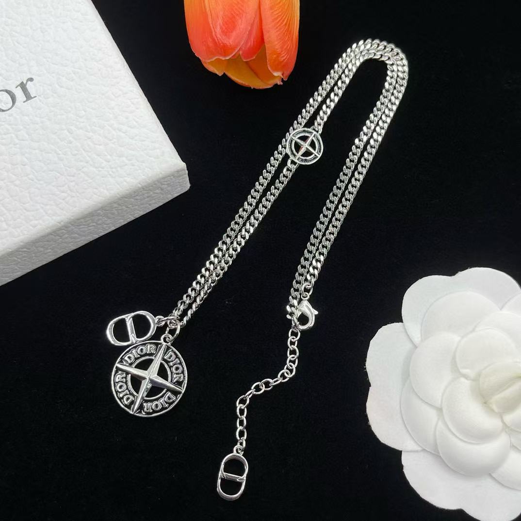 DI0R ラウンドクロスネックレス【 50％割引+送料無料】