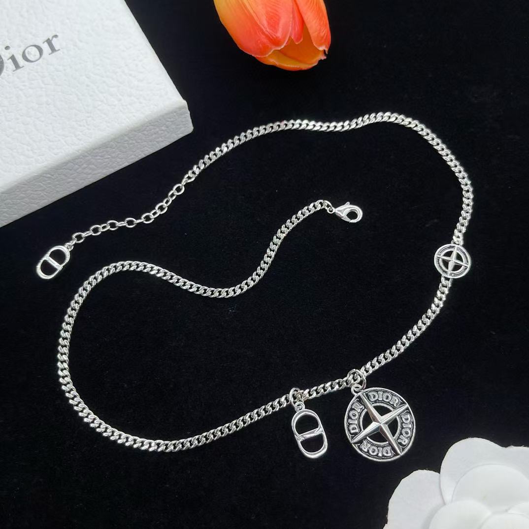 DI0R ラウンドクロスネックレス【 50％割引+送料無料】