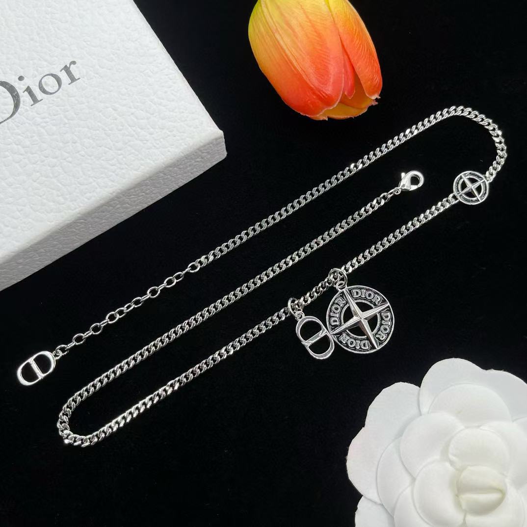 DI0R ラウンドクロスネックレス【 50％割引+送料無料】