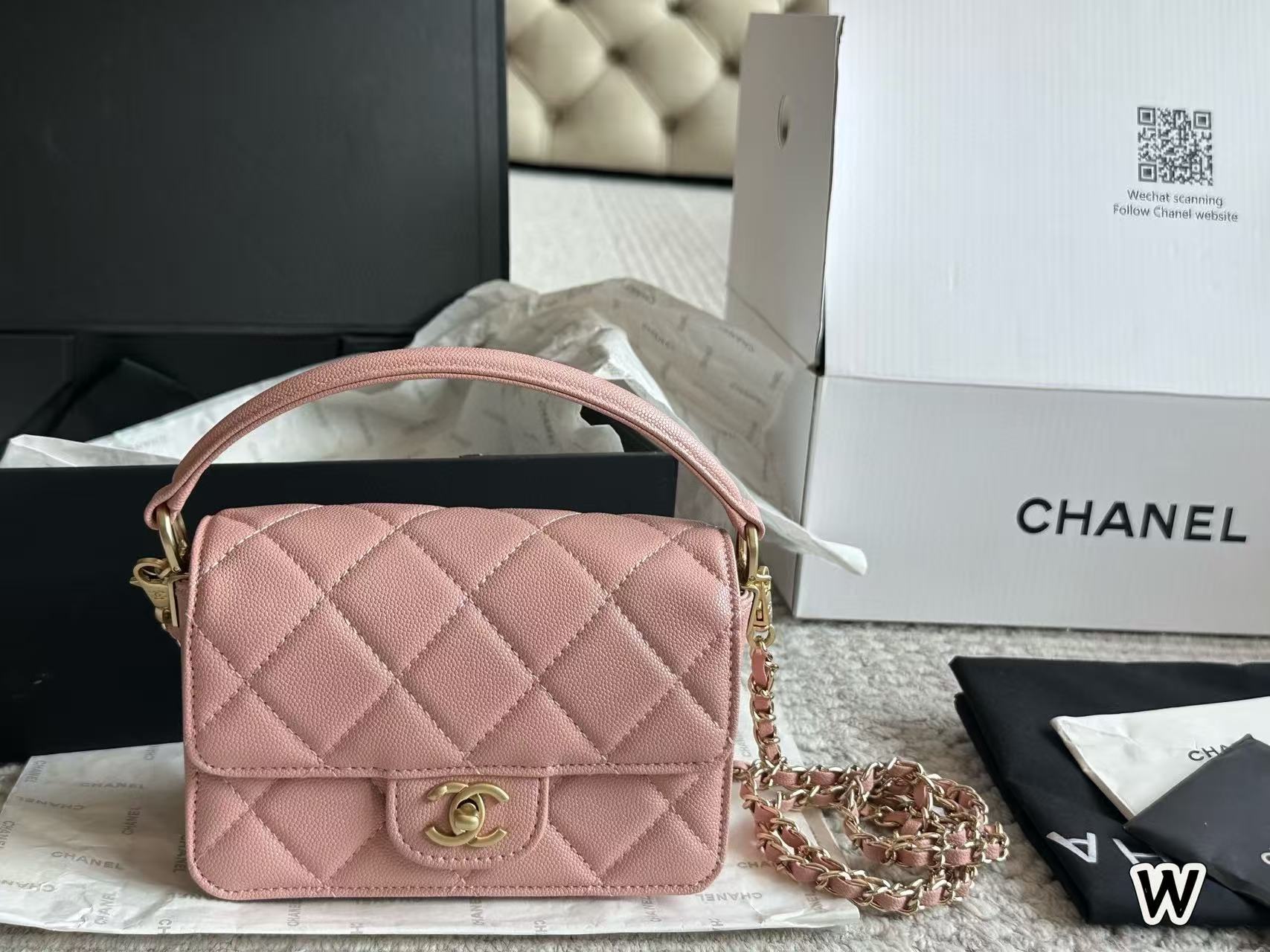 CHANE1 フラップ ハンドバッグ【 50％割引+送料無料】