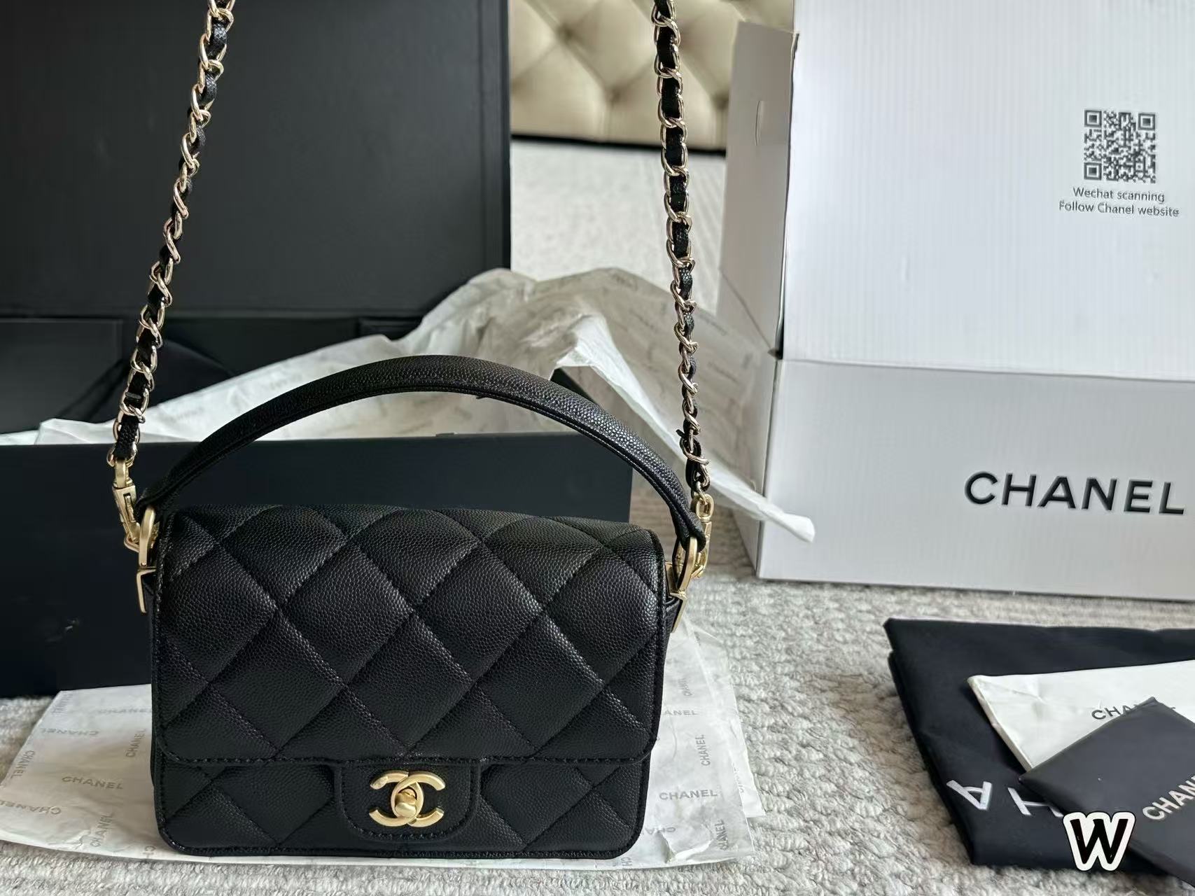 CHANE1 フラップ ハンドバッグ【 50％割引+送料無料】