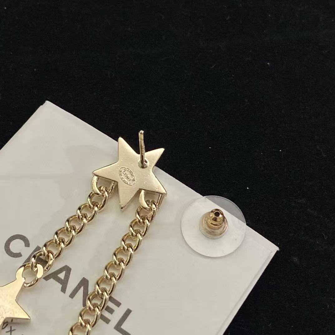 CHANE1 五芒星タッセルイヤリング【 50％割引+送料無料】