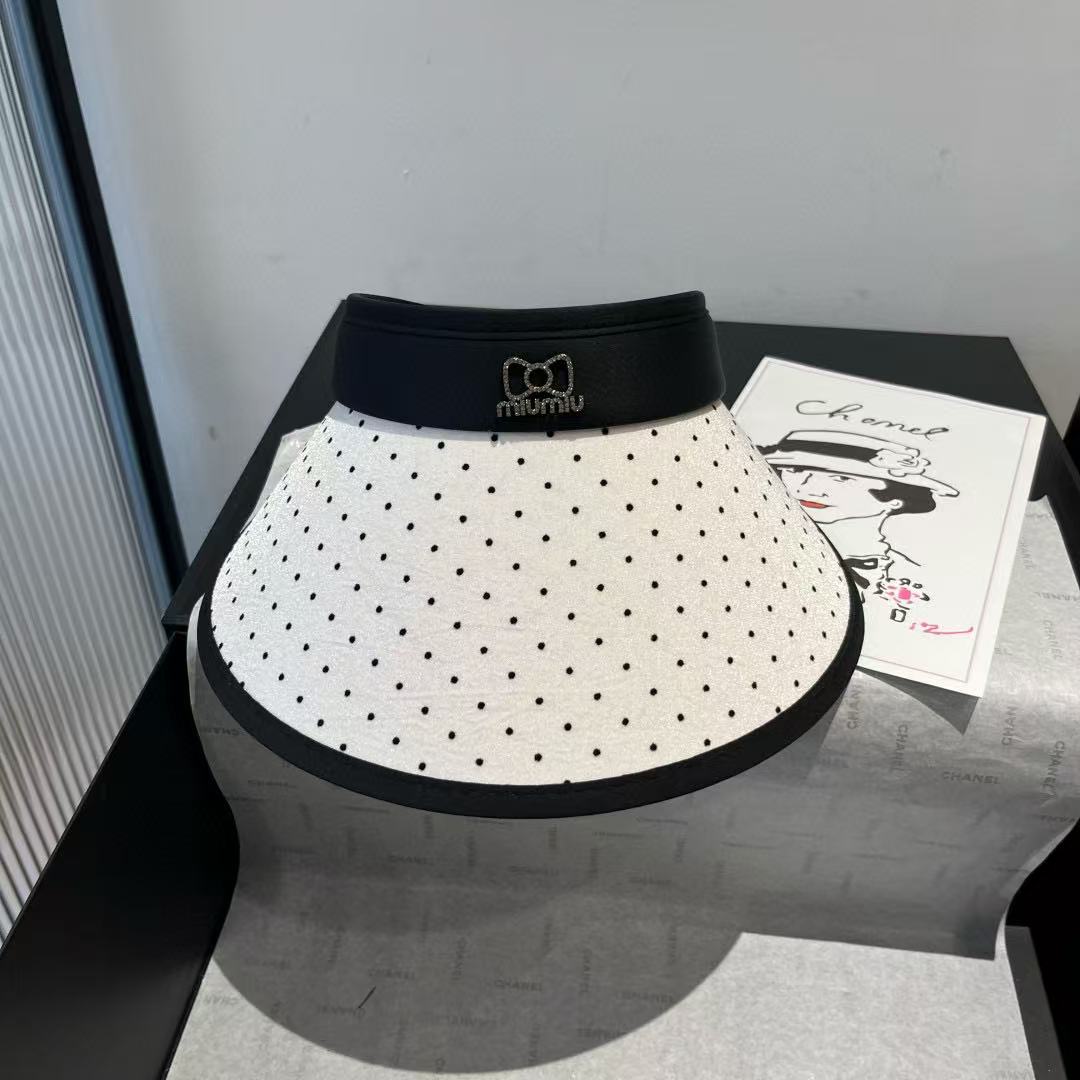 M1UM1U 水玉空トップサンハット【 50％割引+送料無料】