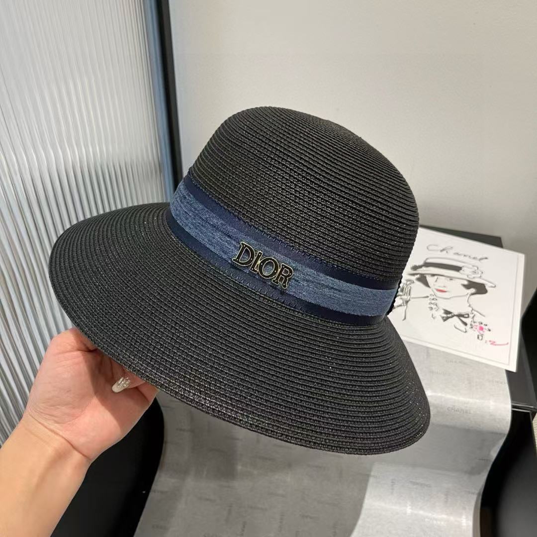 DI0R ウェビングデニム編み込みハット【 50％割引+送料無料】