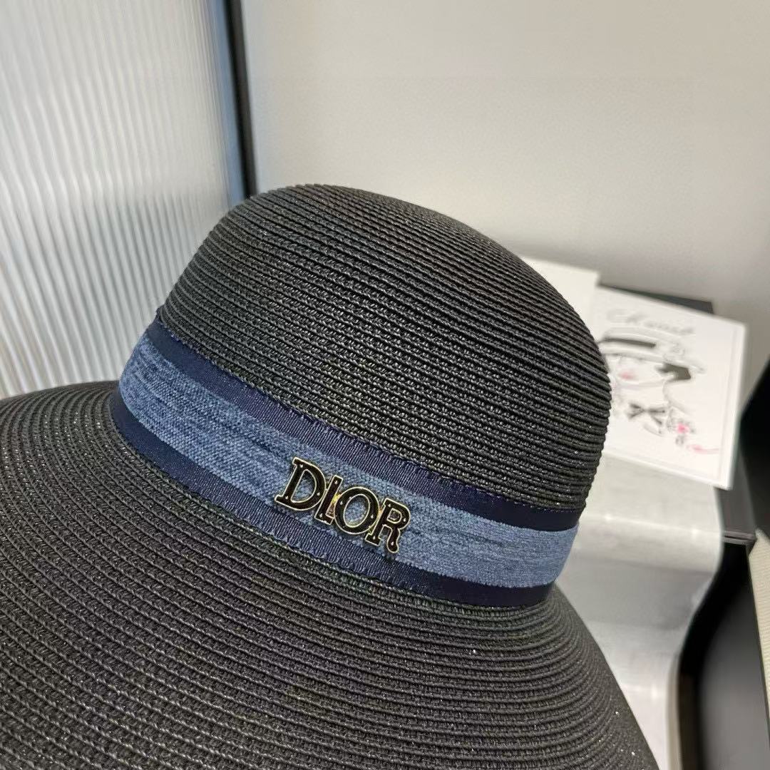 DI0R ウェビングデニム編み込みハット【 50％割引+送料無料】