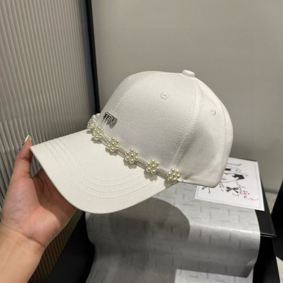 M1UM1U パールベースボールキャップ【 50％割引+送料無料】