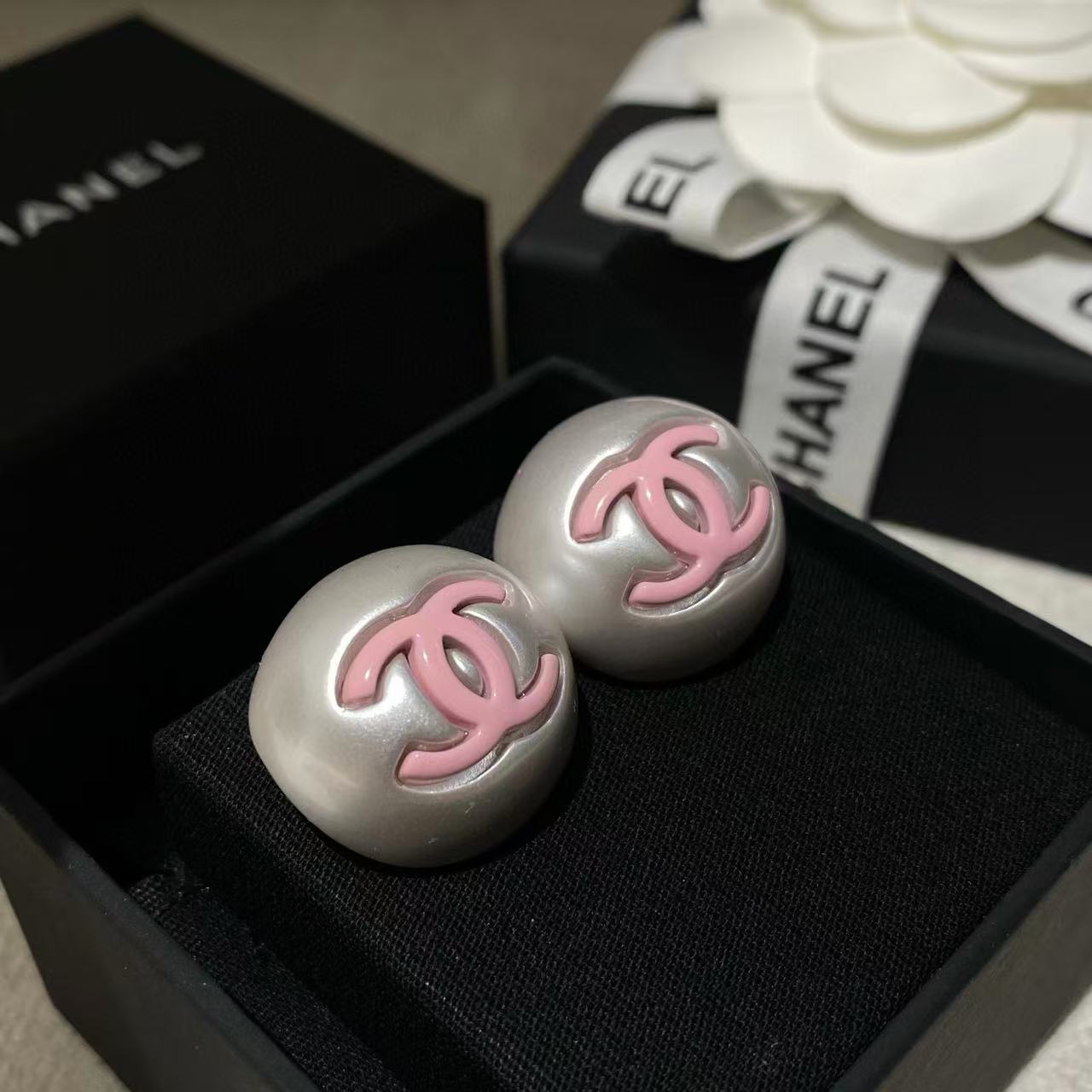 CHANE1 シンプルダブルCイヤリング【 50％割引+送料無料】