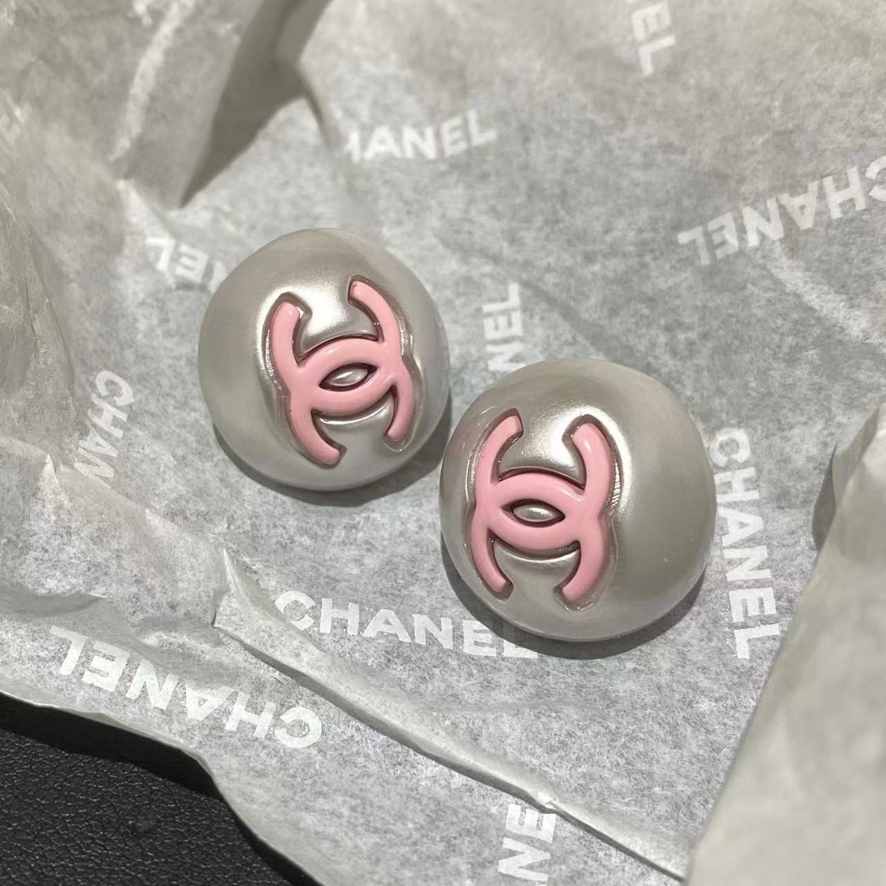 CHANE1 シンプルダブルCイヤリング【 50％割引+送料無料】