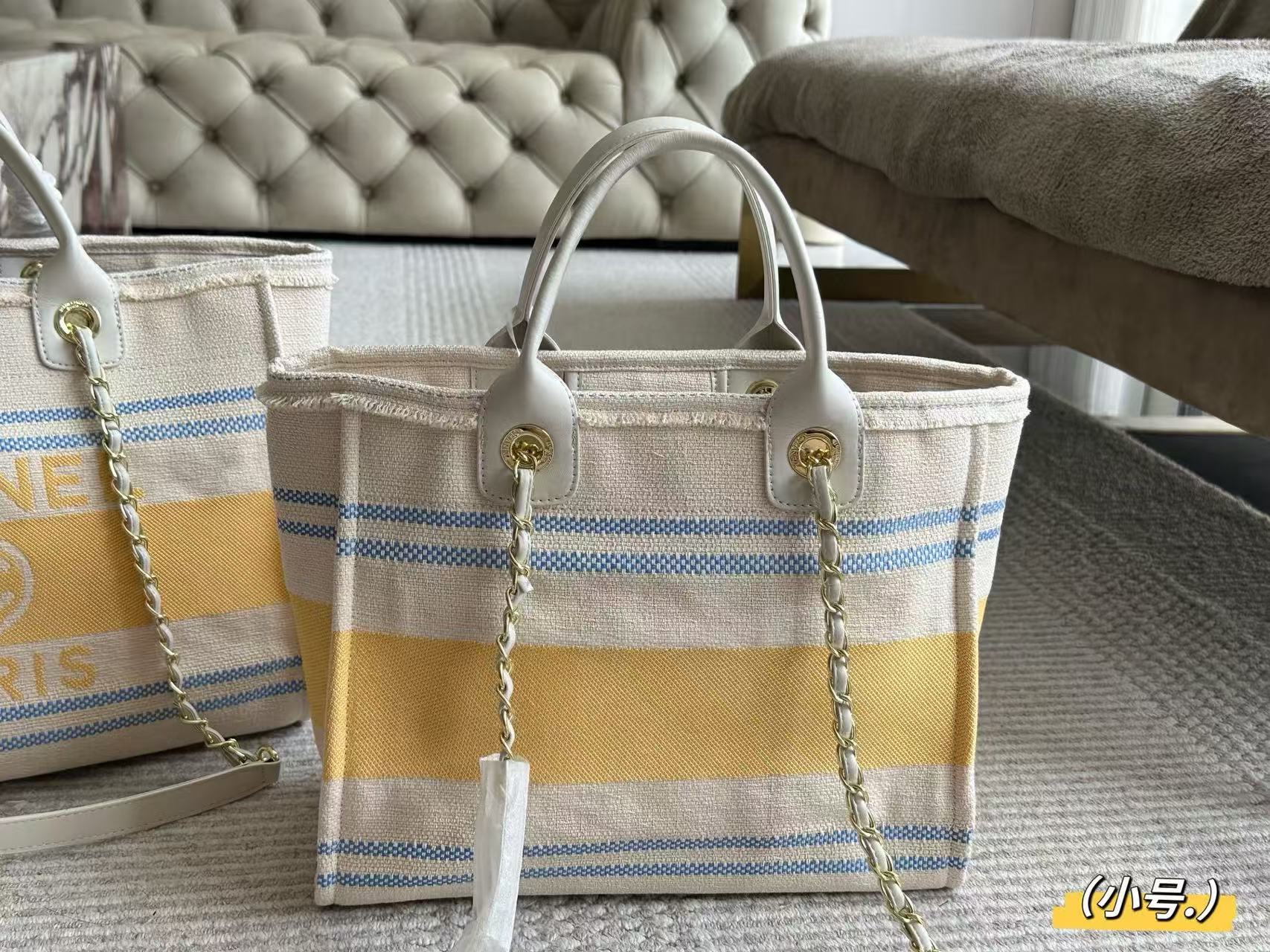 CHANE1 チェーンキャンバスビーチバッグ【 50％割引+送料無料】