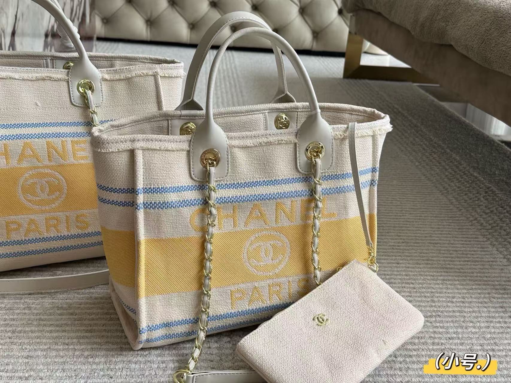 CHANE1 チェーンキャンバスビーチバッグ【 50％割引+送料無料】