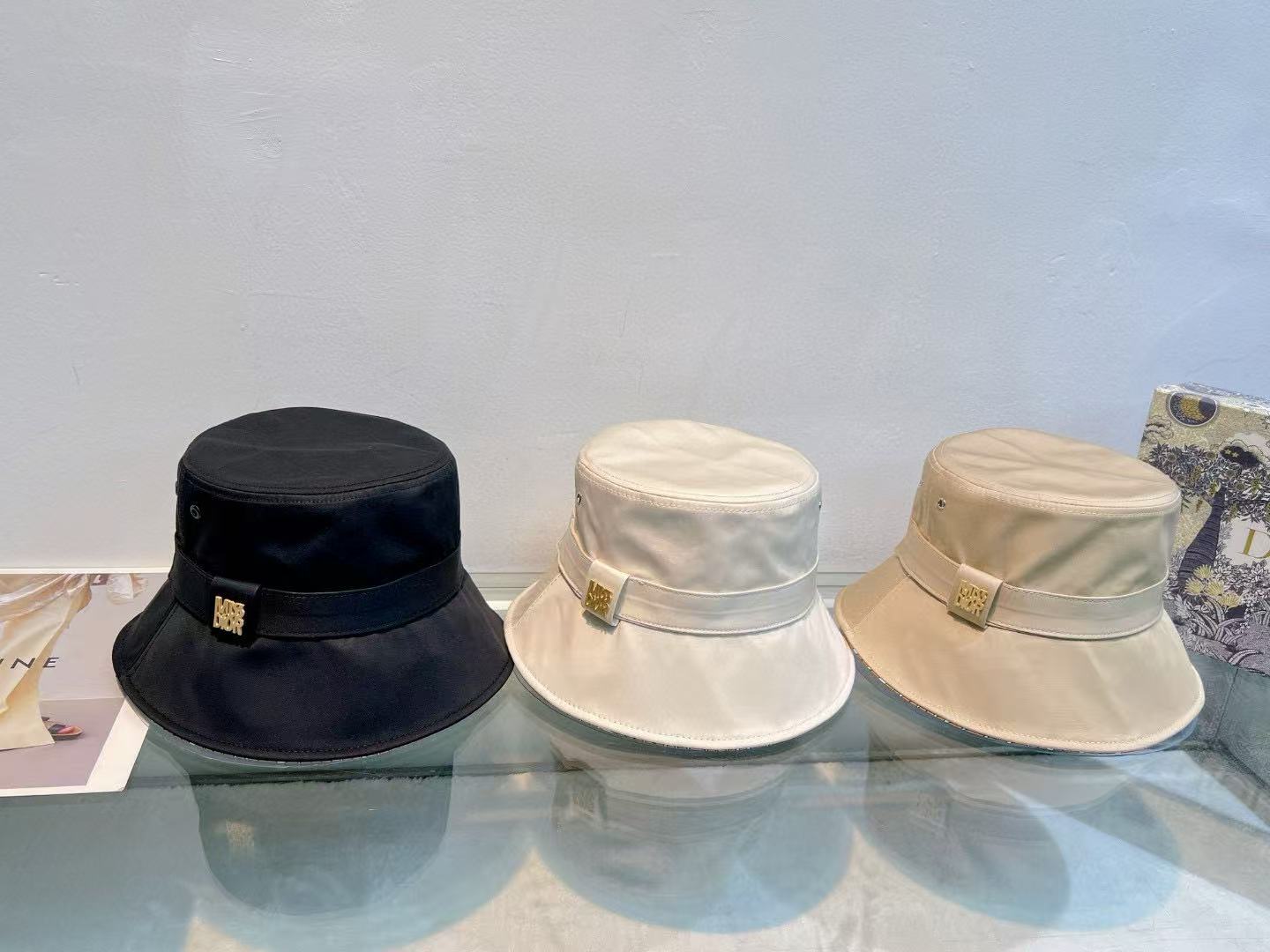 DI0R シンプルフィッシャーマンハット【 50％割引+送料無料】