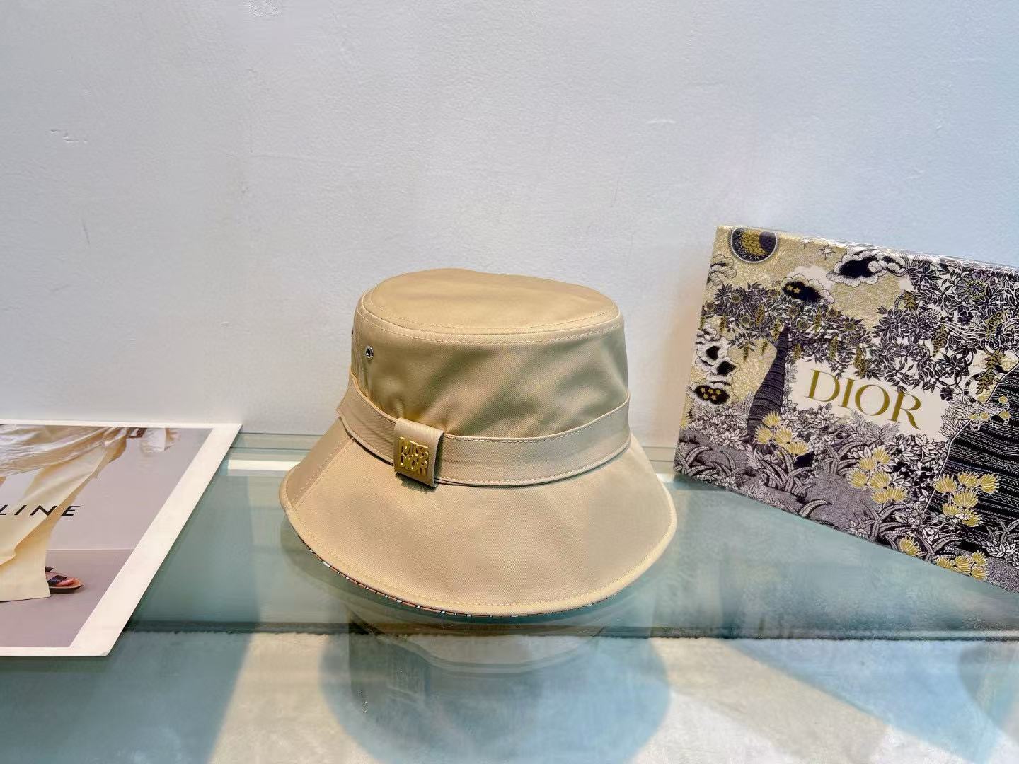 DI0R シンプルフィッシャーマンハット【 50％割引+送料無料】