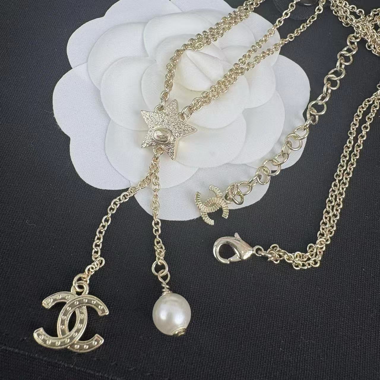 CHANE1 五芒星 フルダイヤモンドネックレス【50％割引+送料無料】