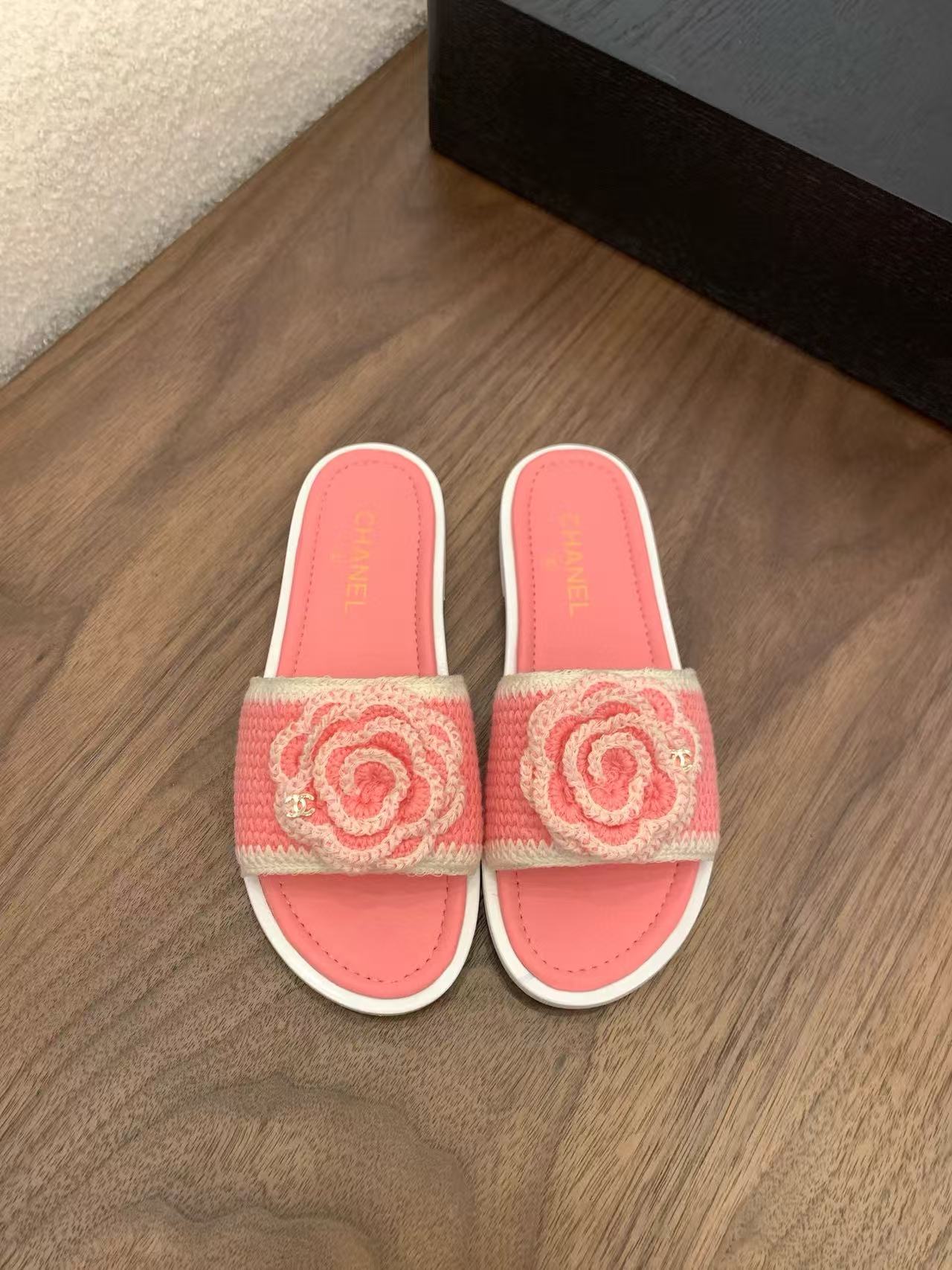 CHANE1 高品質カメリアスリッパ【50％割引+送料無料】