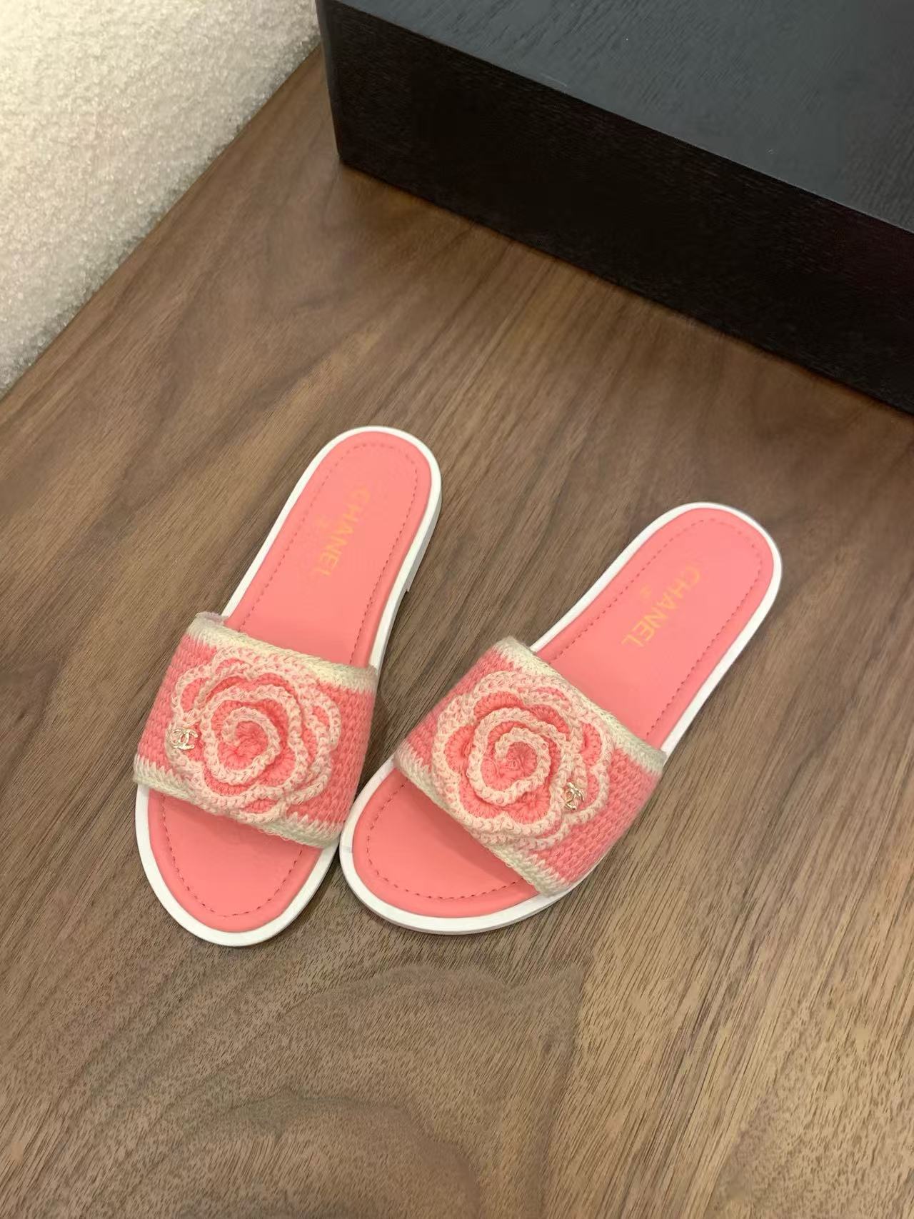 CHANE1 高品質カメリアスリッパ【50％割引+送料無料】