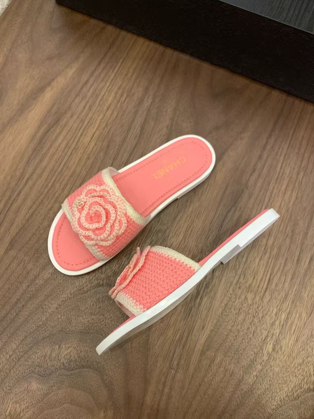 CHANE1 高品質カメリアスリッパ【50％割引+送料無料】