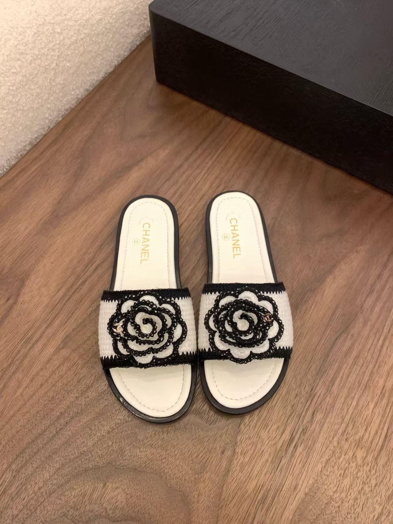CHANE1 高品質カメリアスリッパ【50％割引+送料無料】