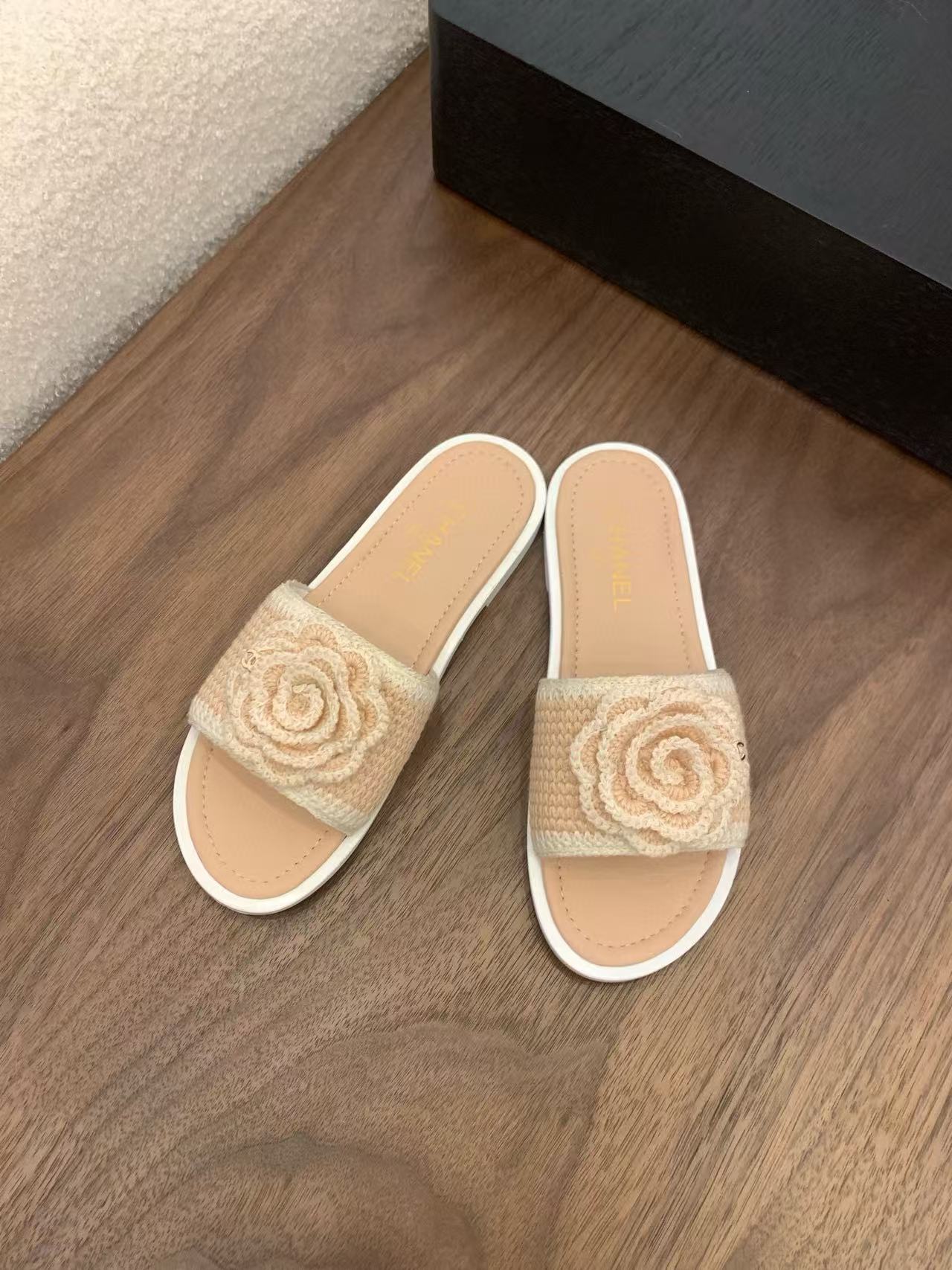 CHANE1 高品質カメリアスリッパ【50％割引+送料無料】