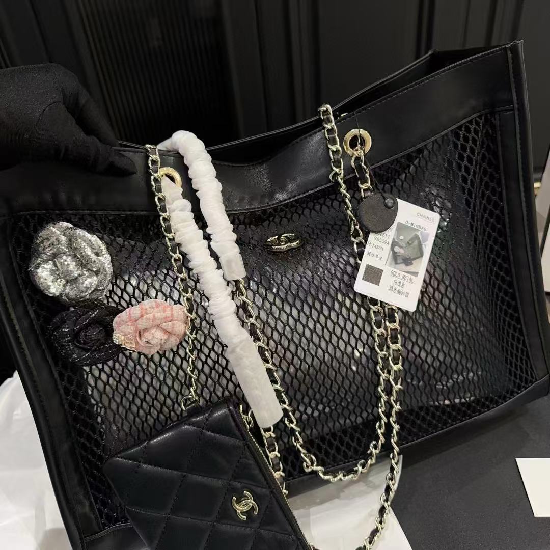 CHANE1 チェーンメッシュトートバッグ【 50％割引+送料無料】