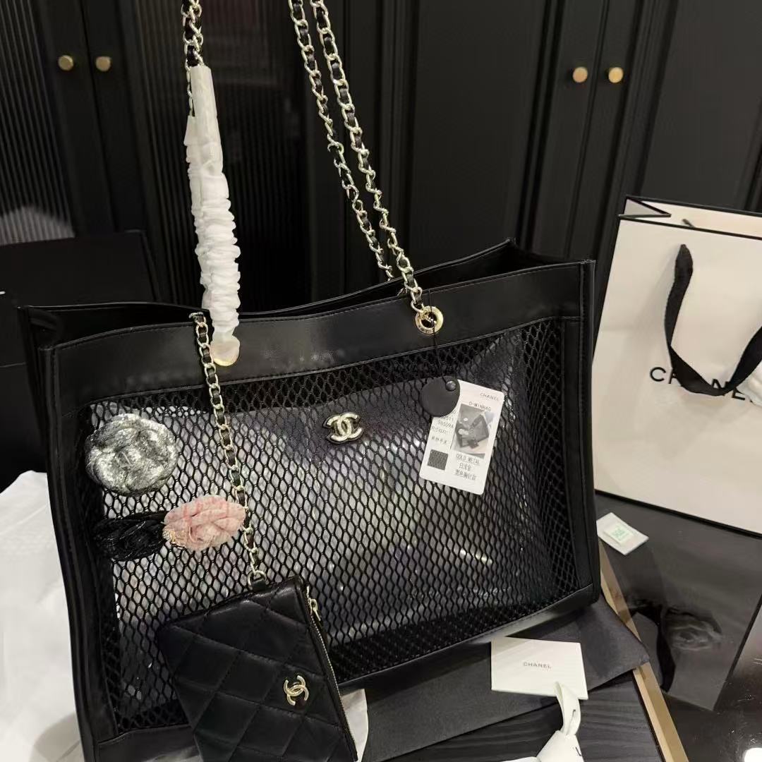 CHANE1 チェーンメッシュトートバッグ【 50％割引+送料無料】