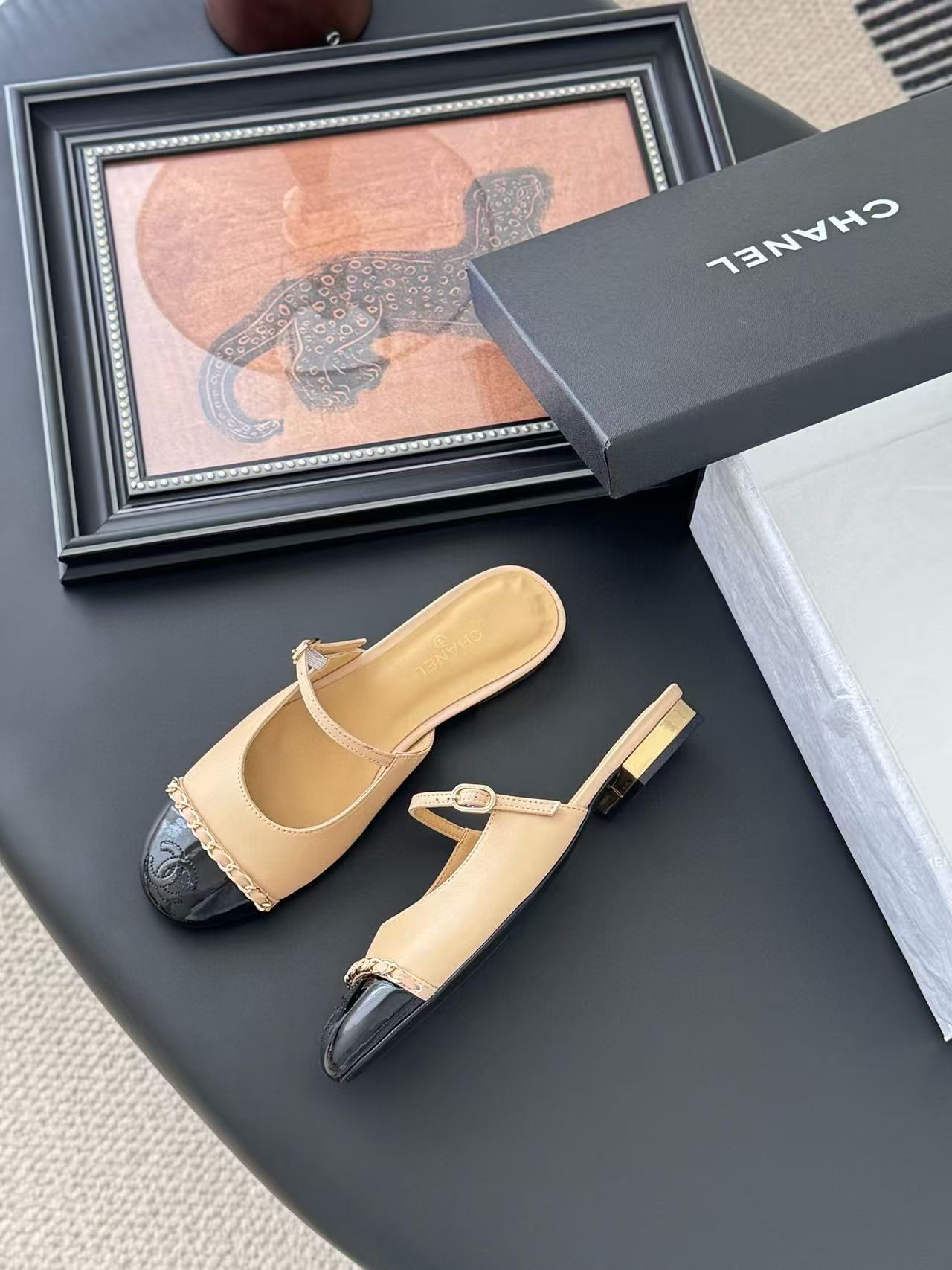 CHANE1 高品質チェーンスリッパ【50％割引+送料無料】